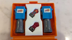 Vintage 1987 TOMY Spinjas Battlers Set Arena Case 2 Spinners 2 Launchers - Picture 1 of 1