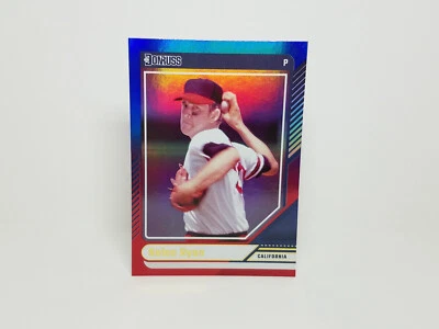 2024 Panini Donruss #42 Nolan Ryan, Angels (HOF) - Lámina roja y azul paralela Foto 1 de 2