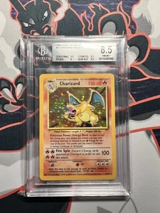 Pokémon TCG WOTC 1999 Charizard Base Set Unlimited Holo R #4 BGS 8.5 - Picture 1 of 2