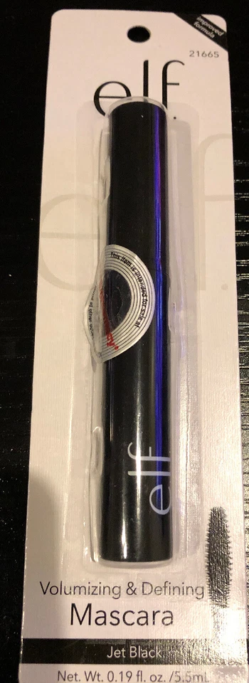 E.L.F. Máscara de pestañas voluminizadora y definitoria #21665 JET NEGRA nueva sellada Foto 1 de 1
