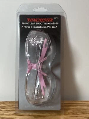 Gafas de seguridad para tiro para adultos Winchester marco rosa/lente transparente NUEVAS Foto 1 de 4