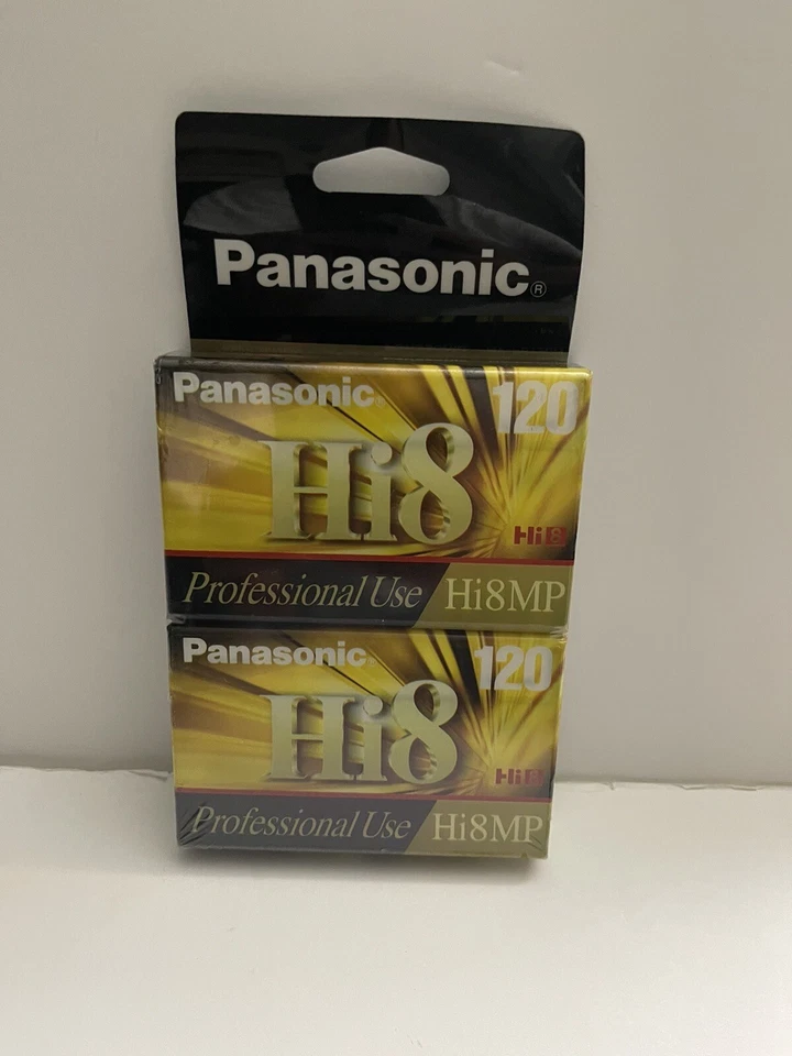 Blank Panasonic 2pk Hi8MP Video Tapes 120 min NV-P6120H2W