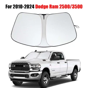 Car Windshield Sun Shade For 2010-2020 2021 2022 2023 2024 Dodge Ram 2500/3500 - Picture 1 of 9