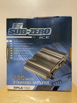 SUB-ZERO ICE 2 CHANNEL MOSFET POWER AMPLIFIER 150W CAR HIFI AMPLIFIER STEREO - Image 1 of 4