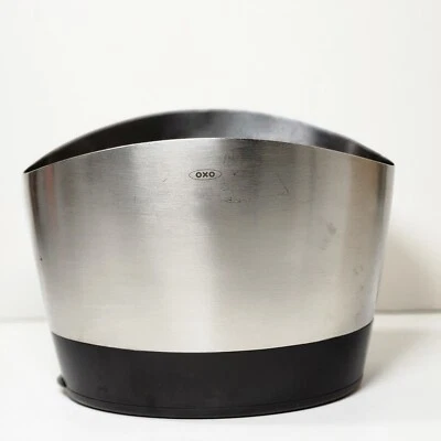 Oxo Stainless Steel Kitchen Utensil Holder Silver & Black - Изображение 1 из 4
