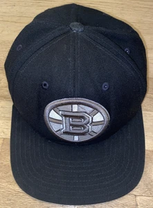 Gorra Boston Bruins Reebok Face Off ajustable mezcla de lana NHL negra gris logotipo - Imagen 1 de 9