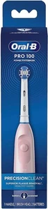 Neu Oral-B Pro 100 Precision Clean Akku Elektrische Zahnbürste Pink Weiß - Bild 1 von 6
