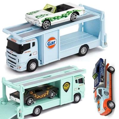 Diecast Metal Alloy Trailer Model City Rescue Trailer Toy  Birthday Gift - Image 1 of 4