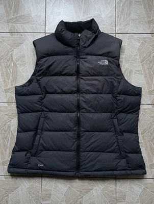 Chaleco acolchado de plumón para mujer Outdoor The North Face 700 plumón de ganso negro S15 talla XL Foto 1 de 4