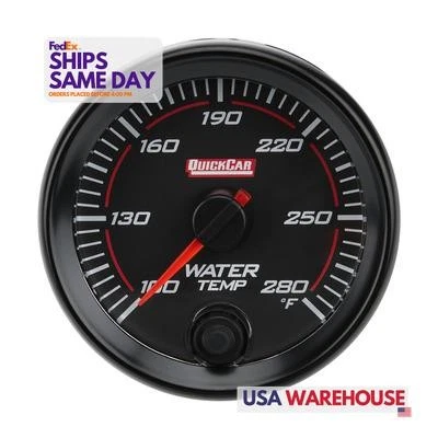 Quickcar 69-006, One Redline Gauge Water Temperature Performance Racing Parts Foto 1 de 4
