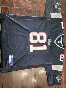 New England Patriots Jersey Randy Moss NFL Football Authentic Reebok Men’s Sz 54 - Picture 1 of 9