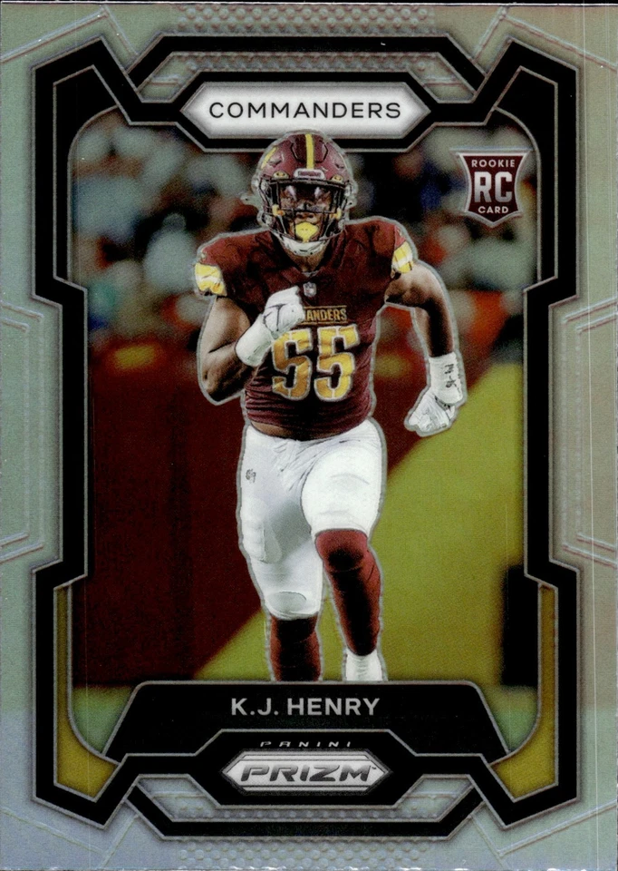 2023 Panini Prizm - Rookies K.J. Henry #400 Silver Prizm (RC) - Image 1 of 2