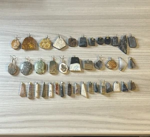 Konvolut 100+ Halbedelstein Anhänger Schmuckherstellung verschiedene Formen Größen - Bild 1 von 15