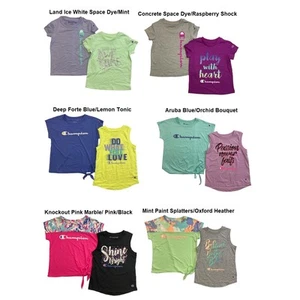 Champion Girls 2-Pack Active Wear UPF 30 Moisture Wicking T-shirts - Picture 1 of 8