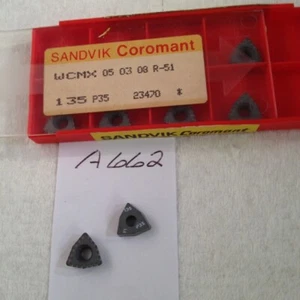 10 NEW SANDVIK WCMX 05 03 08 R-51 CARBIDE INSERTS. GRADE: 135.  {A662} - Picture 1 of 1