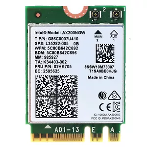 AX200 Wi-Fi 6 Wireless Karte 11AX Bluetooth Windows 11 WLAN AX200NGW M.2 Adapter - Bild 1 von 7