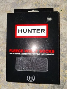 Hunter Polar Welly Bota Calcetines Musgo Cable Puño Grafito Gris Talla Fem ML EE. UU. 8-10 - Imagen 1 de 3