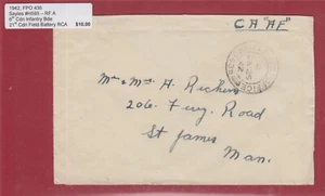 6th CDN INFANTRY BDE, 21st CDN FIELD BATTERY RCA, FPO 436. M15-139 # 186 - Picture 1 of 2