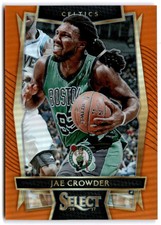 2016-17 Panini Select Concourse - Orange Prizms #24 JAE CROWDER /60  Celtics