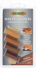 Briwax 4x Wax Filler Sticks Medium Wood Shades Furniture Repair Kit & Applicator
