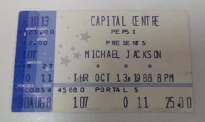 MICHAEL JACKSON 1988 RARE FIND BAD TOUR 13TH OCT CAPITAL CENTRE MARYLAND USA - Picture 1 of 4