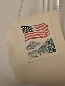 YOSEMITE 100 Stamps #2280 Flag 25-Cent 1987 US Used - Picture 1 of 1