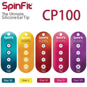 Spinfit CP100 Eartips for In-Ear Wireless Earphones SS S M L XL -  2 Pairs Pack