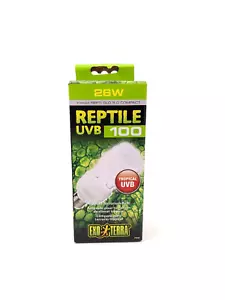 Exo Terra Reptile UVB 100 Repti-Glo 5.0 Compact Tropical Terrarium Bulb - Picture 1 of 5