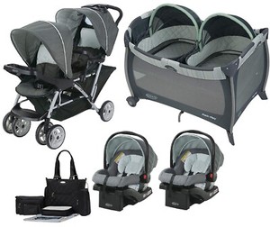 graco double travel system strollers