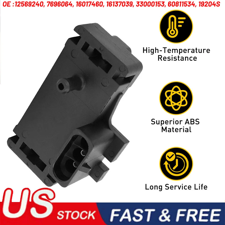 Sensor MAP de presión de colector para Buick Cadillac Chevy GMC 12569240 16137039 EE. UU. Foto 1 de 4