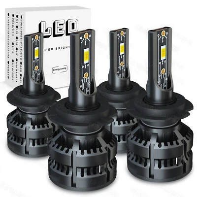 For Mercedes-Benz C350E 2016 2017 2018 H7 LED Headlight High Lo Beam Bulbs White - Image 1 of 4