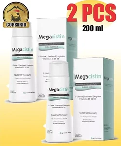 Megacistin Shampoo Anticaida 200 Ml-Megacistin Anti-Hair Loss Shampoo 200 Ml x 2 - Picture 1 of 6