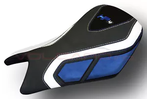 BMW S1000 RR HP4 2013-2014 Cubierta de asiento Volcano negro blanco azul B020a\A\81 - Imagen 1 de 2