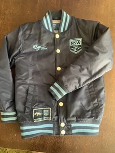 RETRO NSW BLUES JACKET Boys Sz 12 - Picture 1 of 10