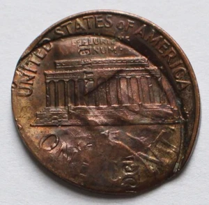 1973 Lincoln Memorial Cent Error Multi-strike Broadstruck Planchet Penny 1C - Picture 1 of 3
