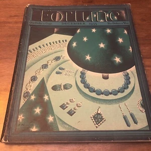 Fortune Magazine December 1935 Antonio Petruccelli Art Deco Roosevelt Ads - Picture 1 of 24