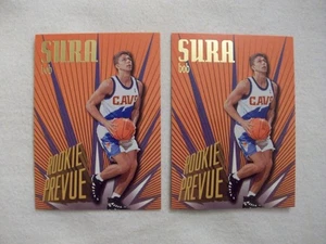 (2) 1995-96 SKYBOX ROOKIE PREVUE # RP16 BOB SURA CLEVELAND CAVALIERS - Picture 1 of 2