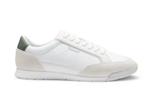 BOSS Mens Trainers Hugo Boss Nitan Footwear in Open White - Picture 1 of 8