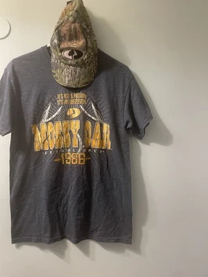 Mossy Oak Men's T-Shirt Size 2XL Grey Hunting Fishing Shirt Classic Logo Tee - Image 1 of 4