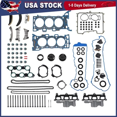 Juego de juntas de culata de cadena de distribución para Chevrolet Traverse GMC ACADIA 2009-2015 3,6 L V6 Foto 1 de 4