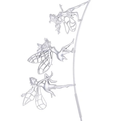 Walking Fairy Flower Statue Garden Fairy Flower Decorative Stake Patio 61 US - image 1 of 4