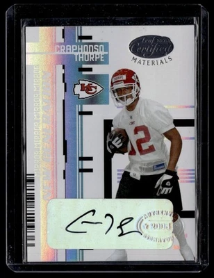 2005 Leaf Certified Materials Mirror White Auto Craphonso Thorpe 079/100 #174 - Image 1 of 2