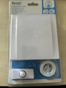 Byron 720 kabelgebundenes Türklingel-Set mit Glockenspiel Druckknopf & Kabel - Bild 1 von 4