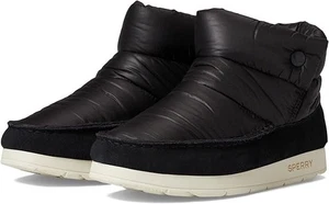 Bota de invierno Sperry para mujer negra de nailon talla 9,5 | Bota acolchada sin cordones aislada - Imagen 1 de 7
