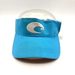 Costa Del Mar Blue Embroidered Logo Visor Hook Loop - Picture 1 of 5