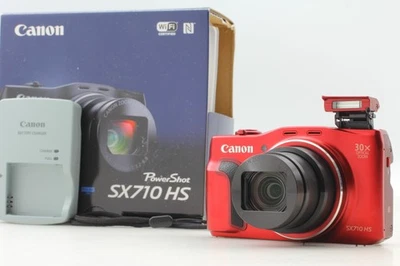 [MINT in Box] Canon PowerShot SX710 HS Red 20.3MP Digital Camera Zoom From JAPAN - Image 1 of 4