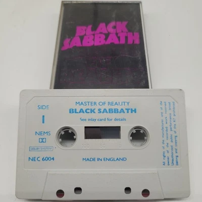BLACK SABBATH  MASTER OF REALITY NEMS NEC 6004 CASSETTE TAPE -EARLY UK IMPORT- - Image 1 of 4