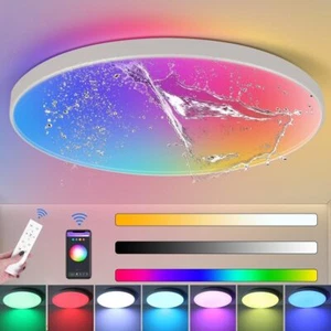 36W Smart LED Ceiling Light Colour Changer App Voice Control WiFi RGB Dimmable - Picture 1 of 13