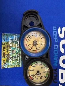 Manómetro de profundidad/presión Tekna, medidor en línea buceo usado - Imagen 1 de 5