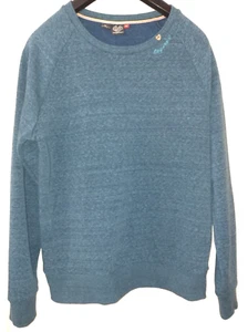 RAGWEAR Sweatshirt JOHANKA XL wie NEU ca 40/42 ab 38 Maße lange Ärmel Pulli blau - Bild 1 von 9